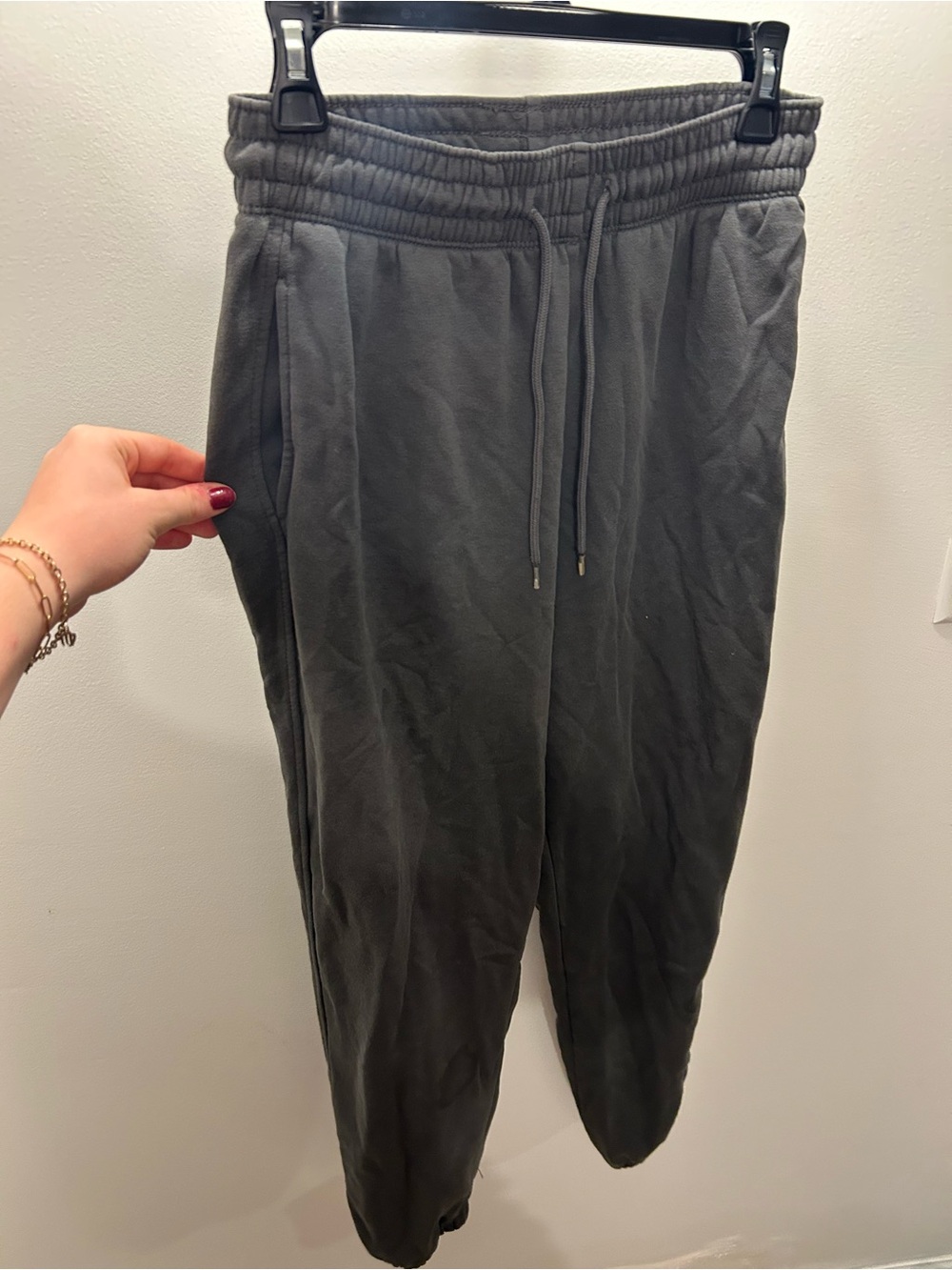 H&M Dark Charcoal Drawstring Joggers